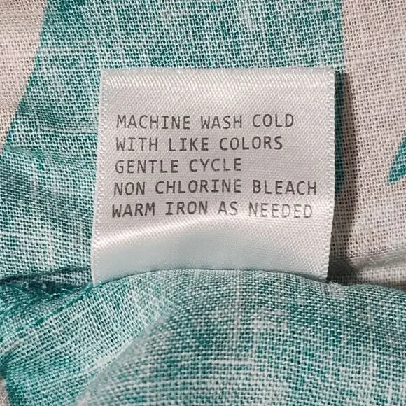 Rachel Zoe Womens Linen Blend Off-the-Shoulder Cropped Blouse Green Beige Size S - Picture 8 of 11